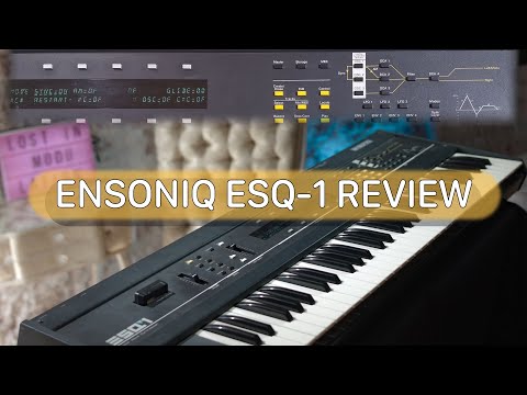 ENSONIQ ESQ-1 Demo - first Impressions and overview of the 1986 digital wavetable synthesizer