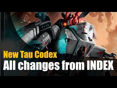 All Changes in the New Tau Codex from Index Xenos 2