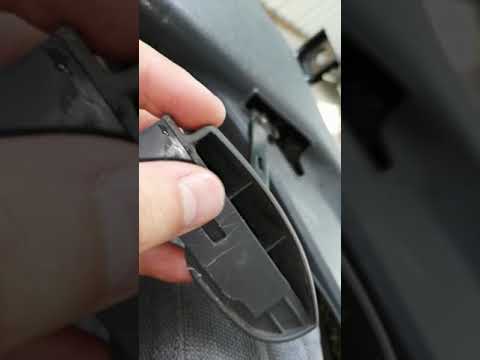 Как снять ручку регулировки спинки сиденья, часть 2.