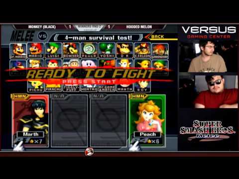 VS Weekly 4/24/16 - Winners R2 - Moneky (Marth) vs HoodMelon (Peach) - Melee