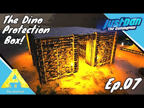 Ark:The Hunted - Basic Small Dino Pen Speed Build Ep.07