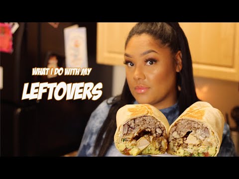 WHAT TO DO WITH YOUR LEFTOVERS | THE BEST JAMAICAN BURRITO  RECIPE + MUKBANG
