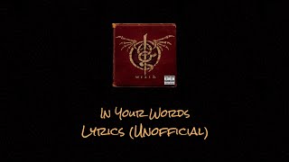 Lamb of God - In Your Words - Lyrics (Unofficial)