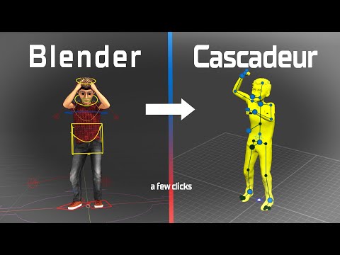 Blender (Rigify) to Cascadeur in a few clicks