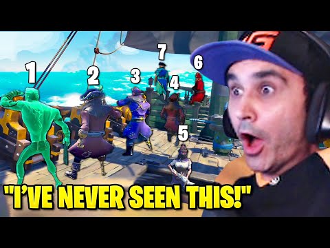 Summit1g Outplays 7 MAN CREW & Steals Loot in Sea of Thieves!