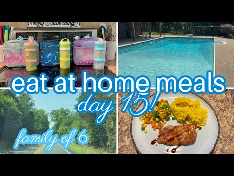 JAPANESE BBQ PORK & FIRST POOL DAY! || EAT AT HOME DAY 15