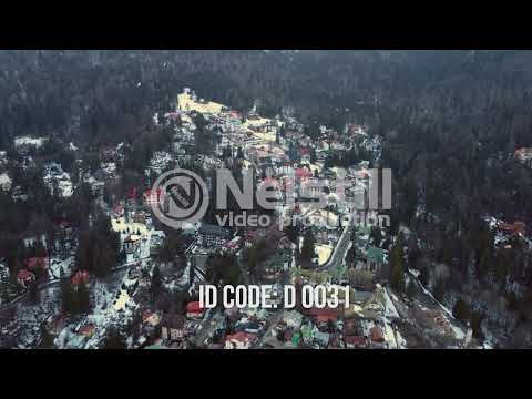 Valea Prahovei Romania | Drone Stock Video Footage | ID Code D0031