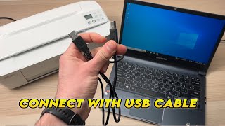 Connect HP Deskjet 3700 Series to PC Computer with USB Cable