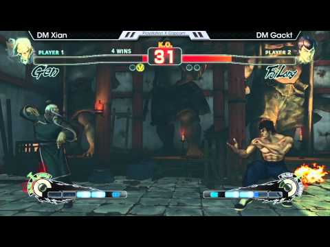 PlayStation X Capcom 25th SSFIV:2012AE Finals: DM Xian vs DM Gackt