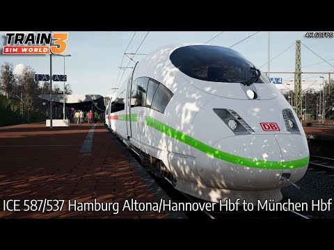 ICE 587/537 Hamburg Altona/Hannover Hbf to München Hbf - Kassel Würzburg - BR 403 - TSW3