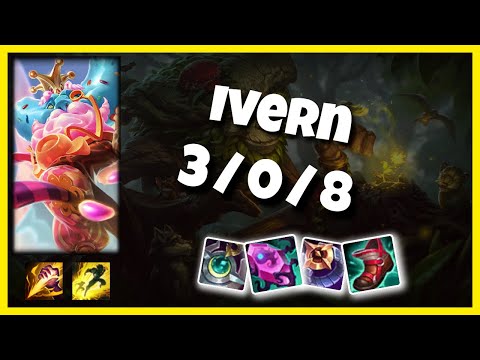Ivern vs Nidalee EU Challenger JUNGLE (3/0/8) - v11.1