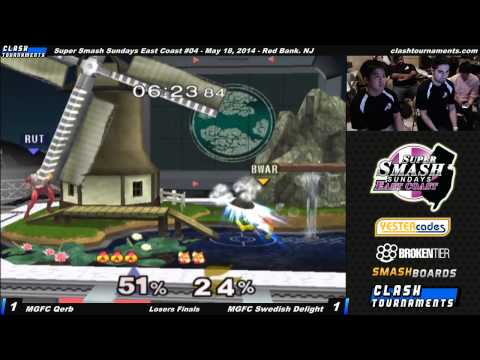 SSS EC 04 -MGFC Swedish Delight vs MGFC Qerb - Losers Finals - SSBM