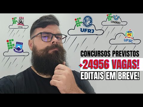 ☔ Governo SURPREENDE: CHUVA de CONCURSOS p/ UFs e IFs EM 2026! +RSC? +30h? +NOVOS TAE? Entenda TUDO!