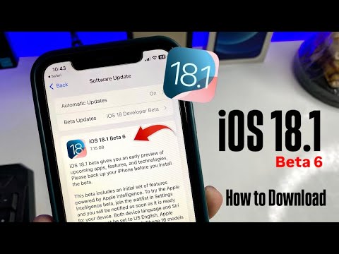 iOS 18.1 Beta 6 Download & Install any iPhone - How to Update iPhone on iOS 18.1 Beta 6