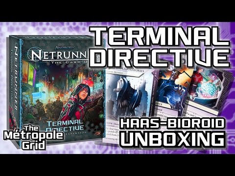 Netrunner Unboxing: Terminal Directive - Haas-Bioroid Cards