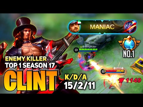 MANIAC ! 15 KILL [ FormerTop 1 Global Clint ] By Enemy Killer - Mobile Legends