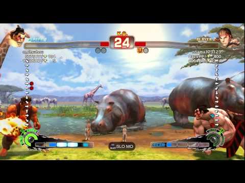 omitsubou [E. Honda] vs. obama123123 [Ryu] | SSF4 Arcade Edition