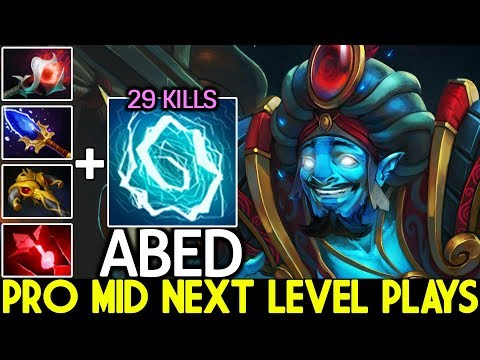 ABED [Storm Spirit] Pro Mid Next Level Plays 29 Kills 7.25 Dota 2