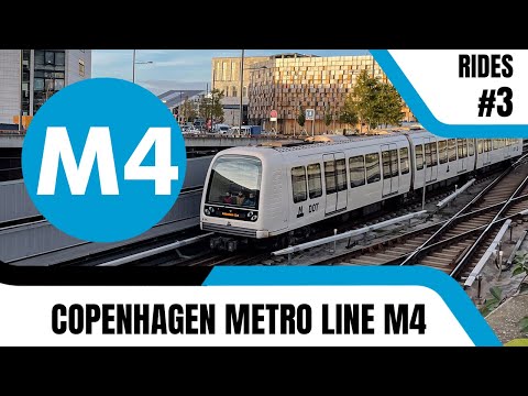 A ride on Copenhagen's M4 metro line 🇩🇰 | Copenhagen Metro M4 | Rides #3