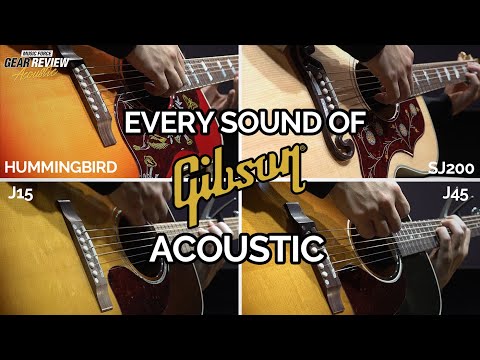 [Gibson Acoustic Review] SJ200 VS Hummingbird VS J45 VS J15