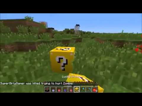 PopularMMOs Pat and Jen Minecraft WATER DRAGON CHALLENGE GAMES Lucky Block Mod Modded Mini