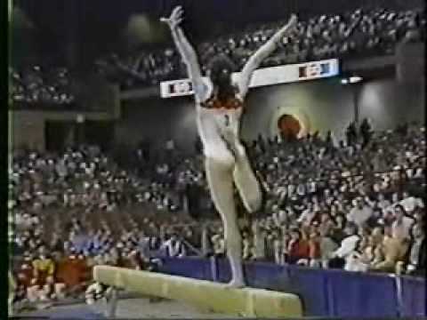 Huang Qun - 1985 International Mixed Pairs - Balance Beam