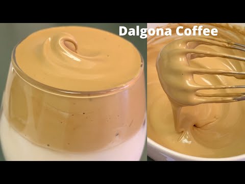 Only 3 Ingredients Dalgona Coffee | Quarantine Whipped Coffee by Hand ~ Dalgona Coffee without Mixer