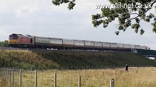 preview picture of video 'UK Railtours Drax 40 at the New Doncaster Flyover and Drax'