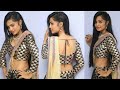 Actress Hashika Dutt Hot Saree Hip Scene Hot Backless Hot Saree Look Latest