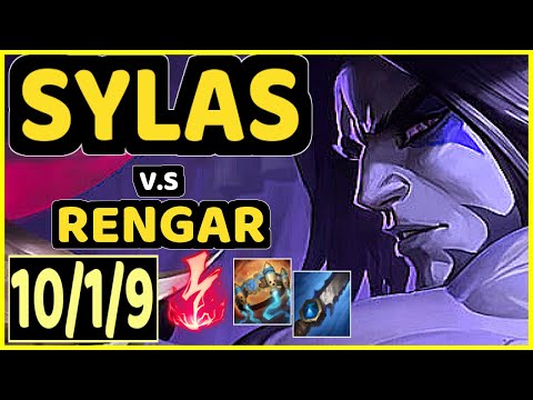 WARDEN (SYLAS) vs RENGAR - 10/1/9 KDA JUNGLE GAMEPLAY - EUW Ranked MASTER