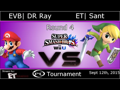 [PCT] EVB| DR Ray (Mario) VS ET| Sant (Toon link) - Smash 4 Round 4