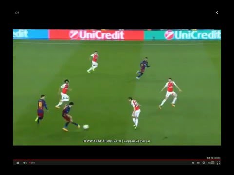 Neymar goal against Arsenal 16/03/2016 HD