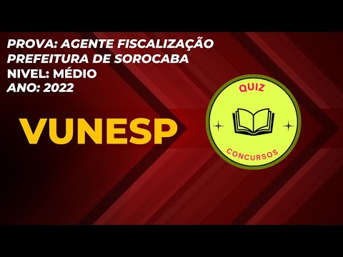 PROVA VUNESP - 2022 - ENSINO MEDIO