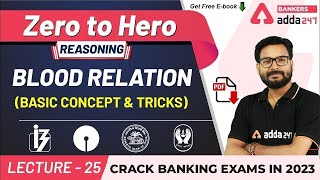 Blood Relation Basic Concept &amp; Reasoning Tricks | Adda247 Banking Classes | Lec-25