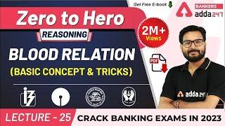 Blood Relation Basic Concept &amp; Reasoning Tricks | Adda247 Banking Classes | Lec-25