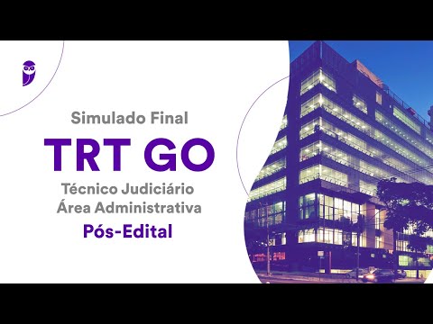 Simulado Final TRT GO – Técnico Judiciário – Área Administrativa – Pós-Edital - Correção