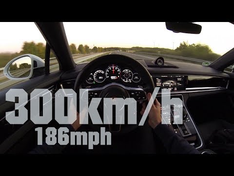 Porsche Panamera 4S Launch Control (german highway, no speedlimit)