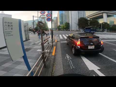 Evening Ride Through Tokyo: Cycling in Ginza & Toyosu at Sunset 🚴‍♂️🌆 - Part 5