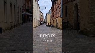 Walking in the beautiful medieval streets of Rennes Brittany France 🇨🇵 #ytshort #travel #trip