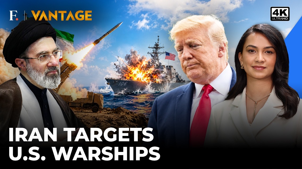 Iran Unleashes Qasem Basir Missiles at US Warships — Pentagon Says Threats Defeated | Vantage | 4K