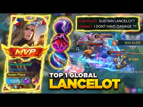 LANCELOT NEW META PERFECT BUILD & EMBLEM FOR 2023! | GLOBAL LANCELOT BEST BUILD | LANCELOT MLBB