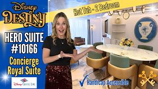 Destiny "Hero Suite" #10166 | Concierge 2 Bedroom | Hot Tub Verandah | Disney Cruise Line