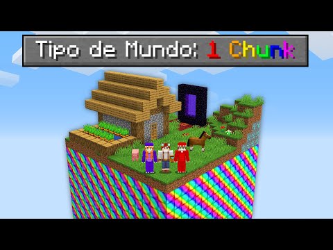 SOBREVIVENDO EM APENAS UMA CHUNK DE MINÉRIO SECRETO - Ft: @Apuhzeetus