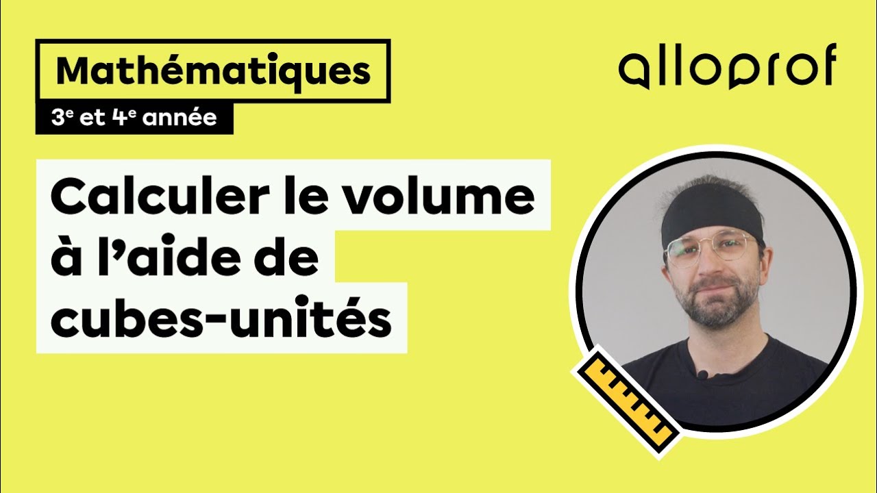 Calculer le volume à l’aide de cubes-unités