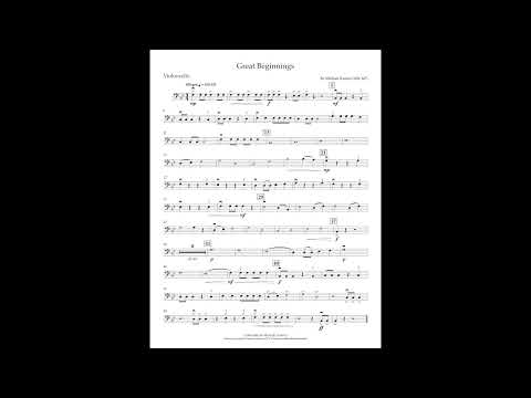 Great Beginnings (Cello part) by Michael Kamuf