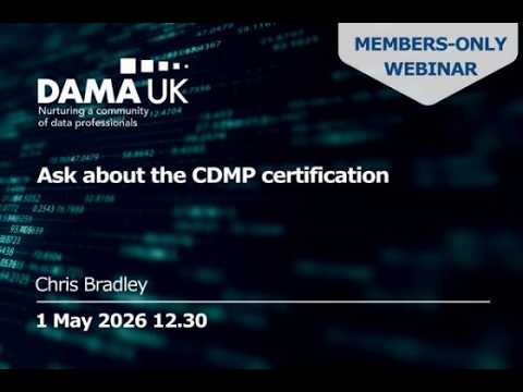 Members Only Webinar: Ask about the CDMP certification