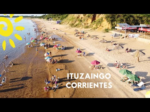 Droneando playas de Ituzaingó Corrientes