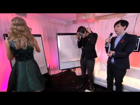 Dan & Phil with Taylor Swift at the Teen Awards 2013
