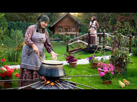 🌾🔥 Azerbaijani Pilaf with Lamb. Wood Fire Cooking in the Village!