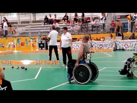 Parapan American Games 11.08.2015  - Eliseu dos Santos (BRA) vs Euclides Grisales (COL) (Boccia BC4)